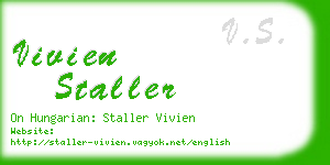 vivien staller business card